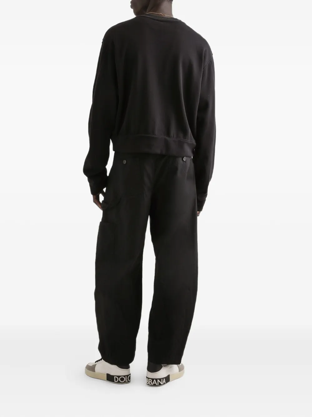 Dolce & Gabbana Katoenen technische broek Zwart