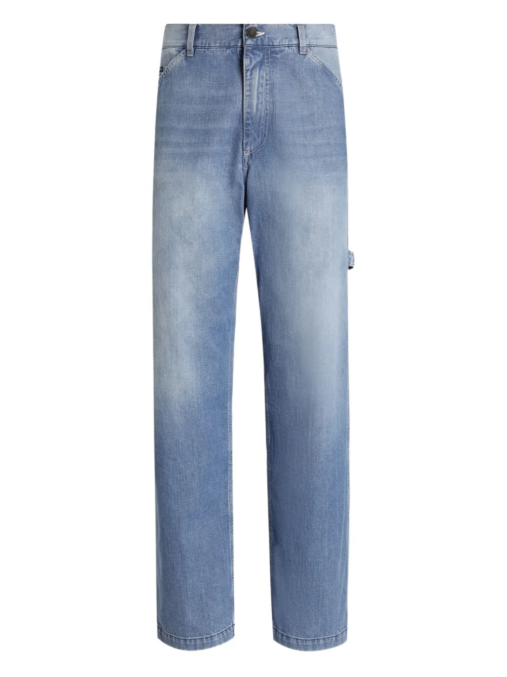 Dolce & Gabbana Jeans con placca logo - Blu