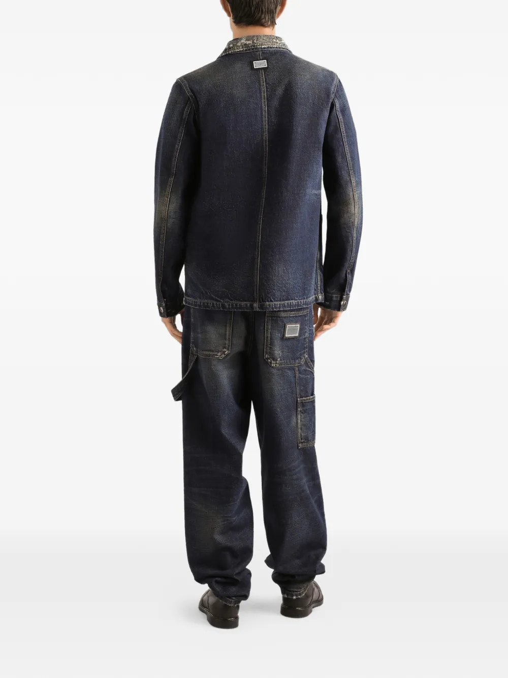 Dolce & Gabbana Jeans met logoplakkaat Zwart