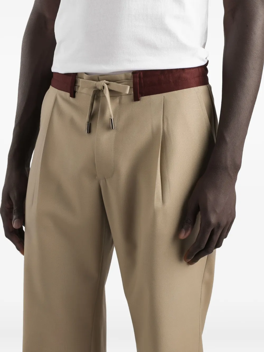 Dolce & Gabbana Broek met trekkoord Beige