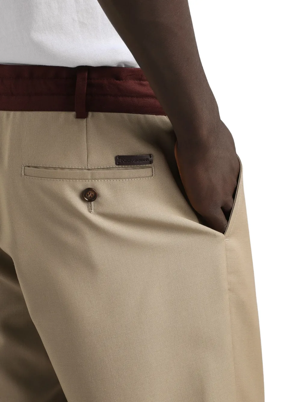 Dolce & Gabbana Broek met trekkoord Beige