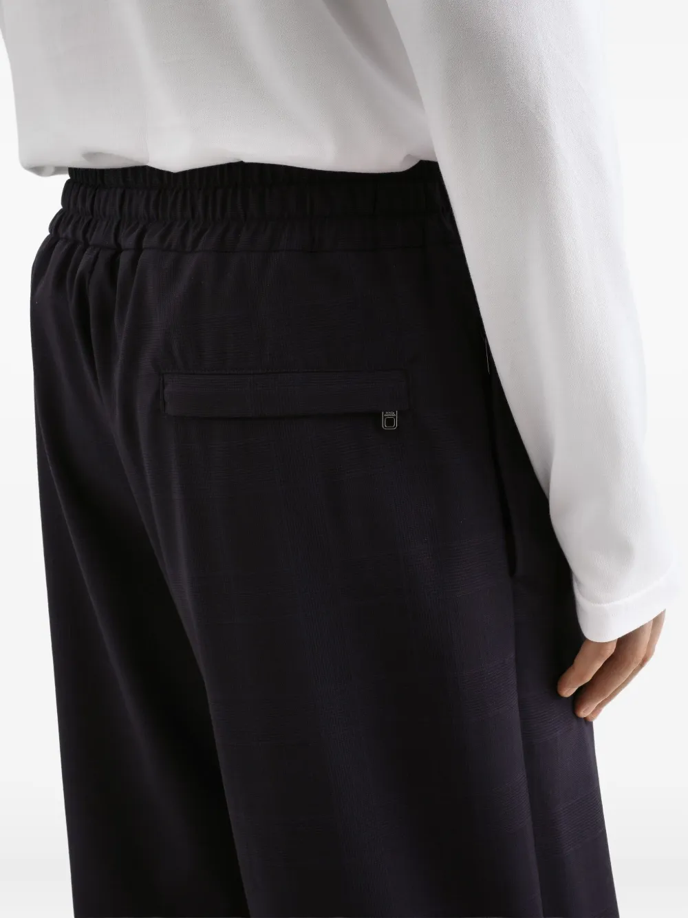 Dolce & Gabbana Plooibroek van scheerwol Blauw