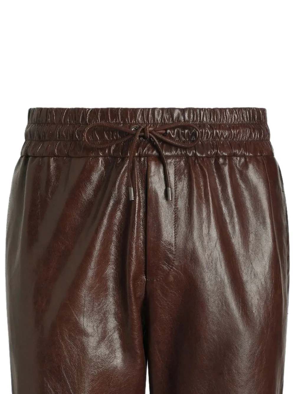 Dolce & Gabbana Joggingbroek van geitenleer Bruin