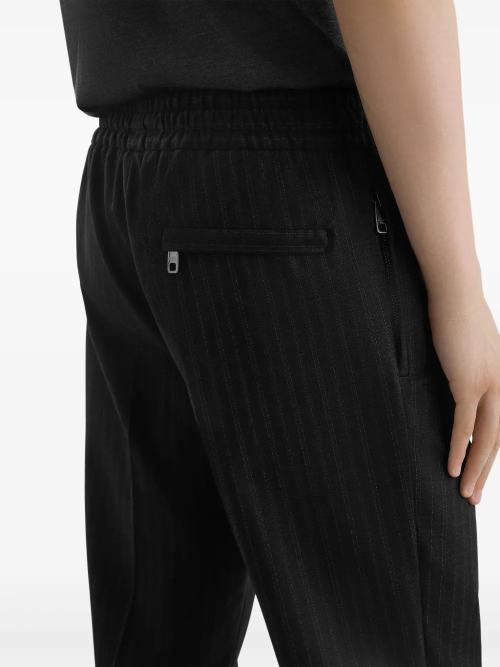 Dolce & Gabbana Gestreepte broek Zwart