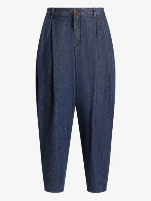 Dolce & Gabbana button-fastening pleated jeans