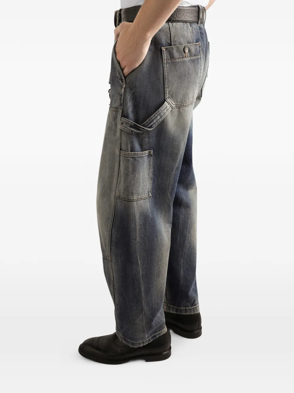 Dolce & Gabbana Jeans met vlakken Blauw