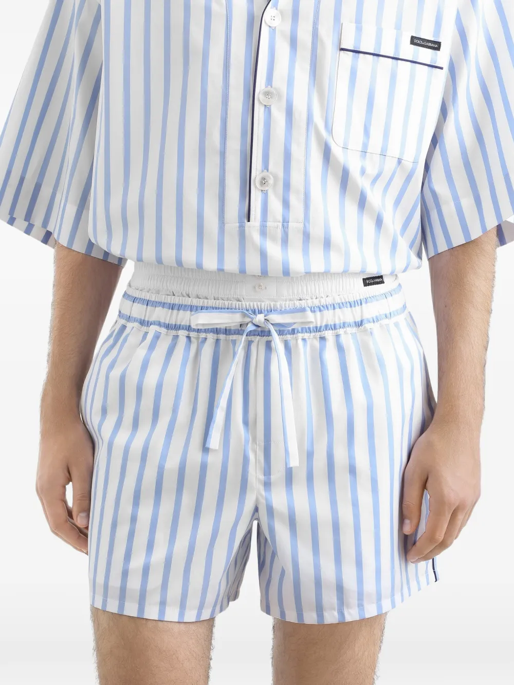 Dolce & Gabbana Gestreepte shorts Wit