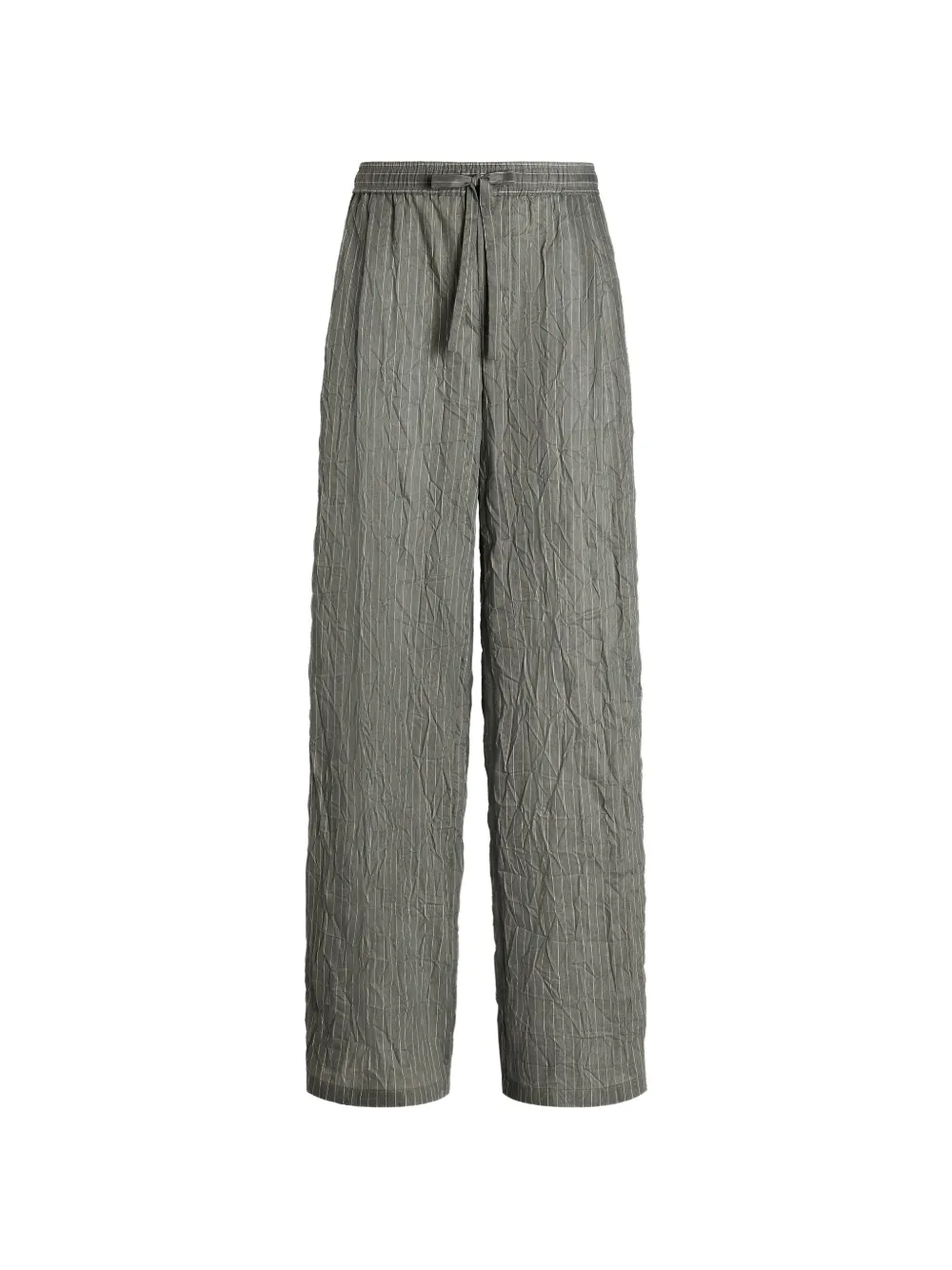 Dolce & Gabbana Linen-blend Vanity Trousers In Gray