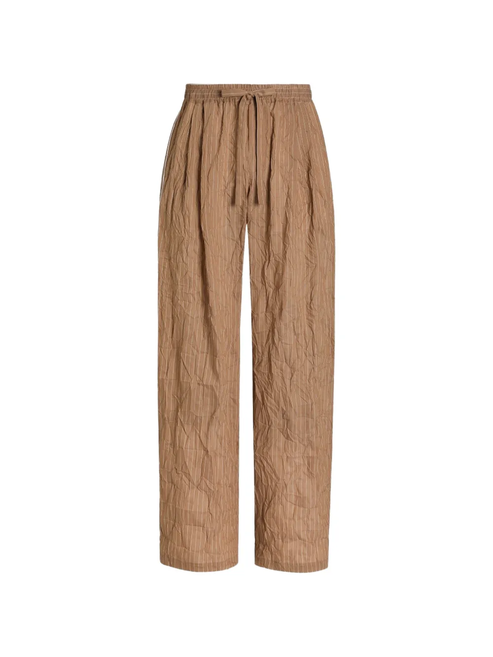 Dolce & Gabbana linen-blend vanity trousers - Marrone