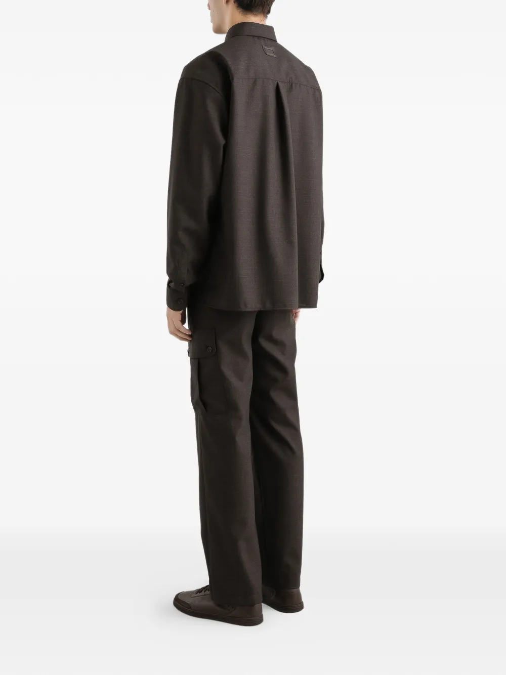 Dolce & Gabbana Broek van scheerwol Bruin