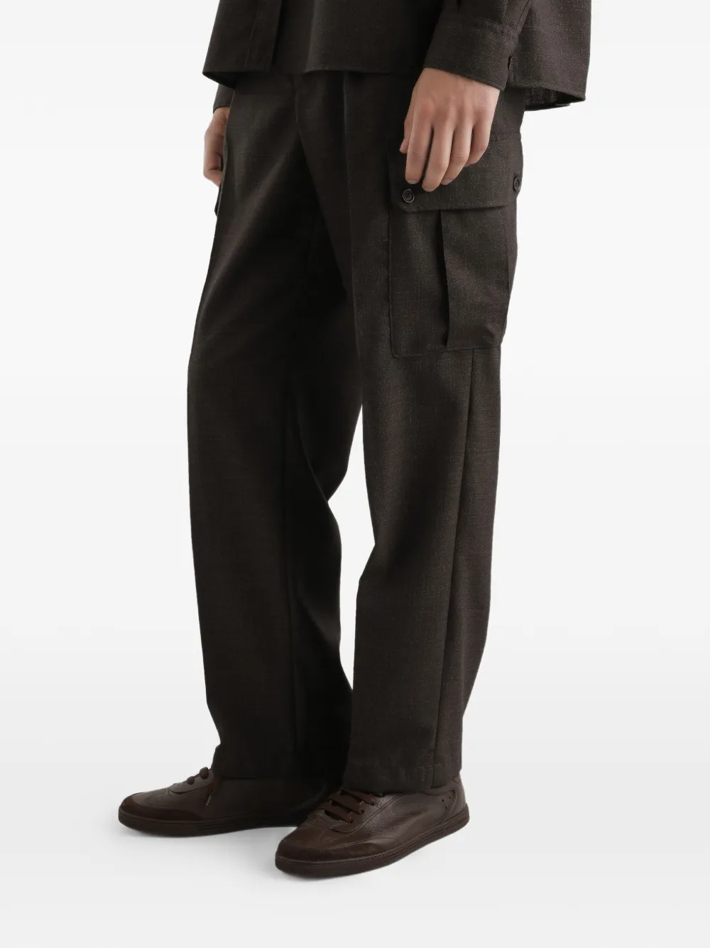 Dolce & Gabbana Broek van scheerwol Bruin