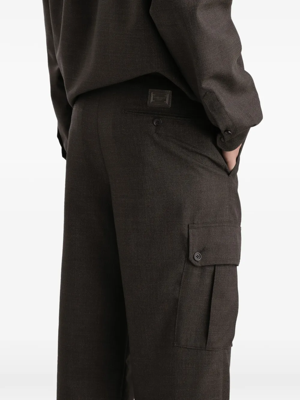 Dolce & Gabbana Broek van scheerwol Bruin