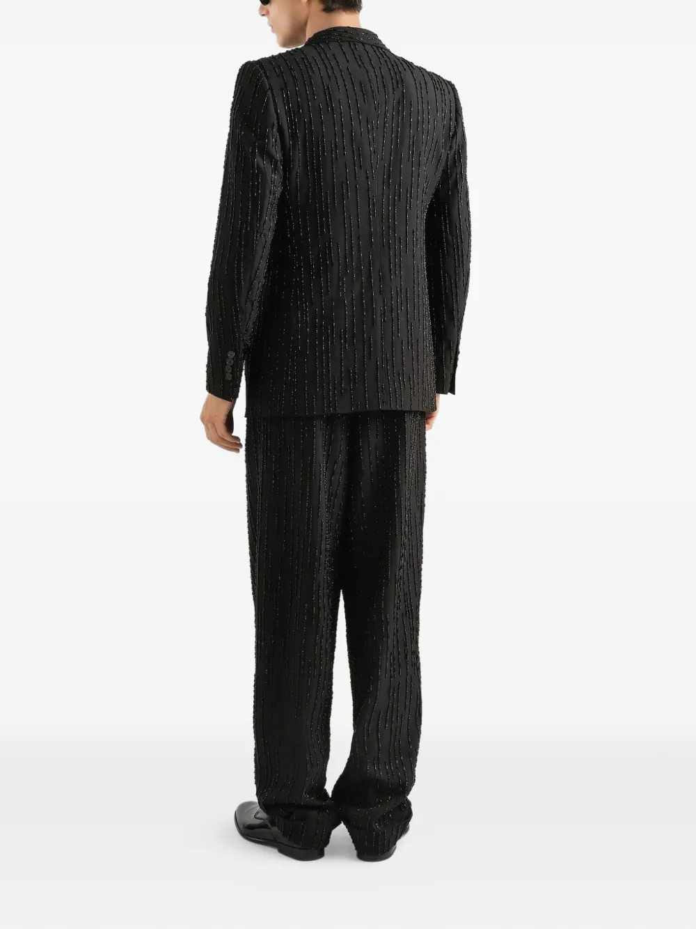 Dolce & Gabbana Broek met verfraaide streep Zwart