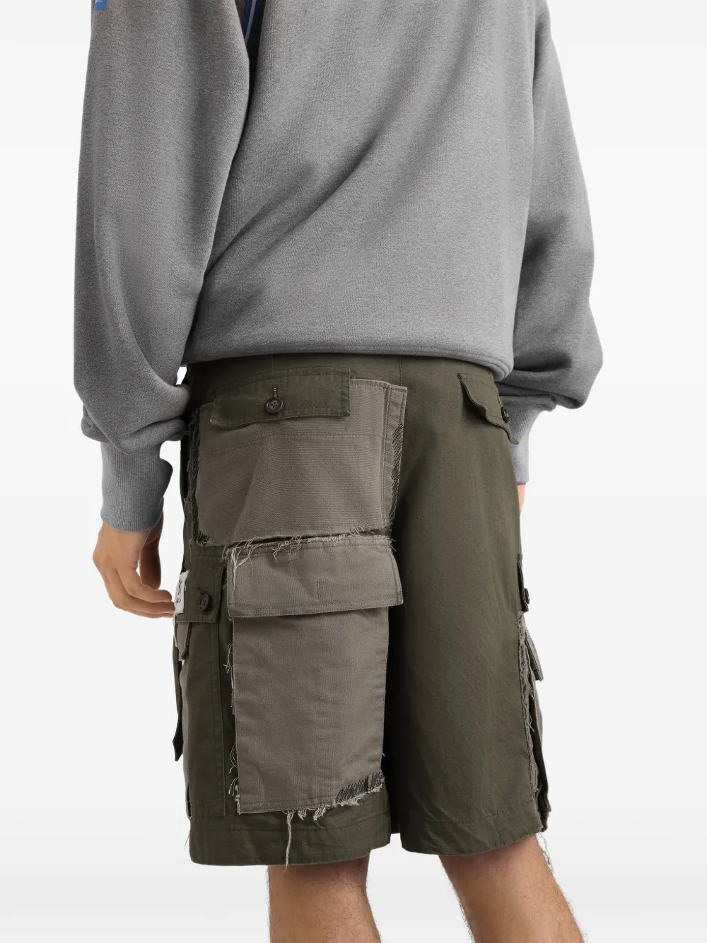 Dolce & Gabbana Broek met patchwork en ceintuur Groen
