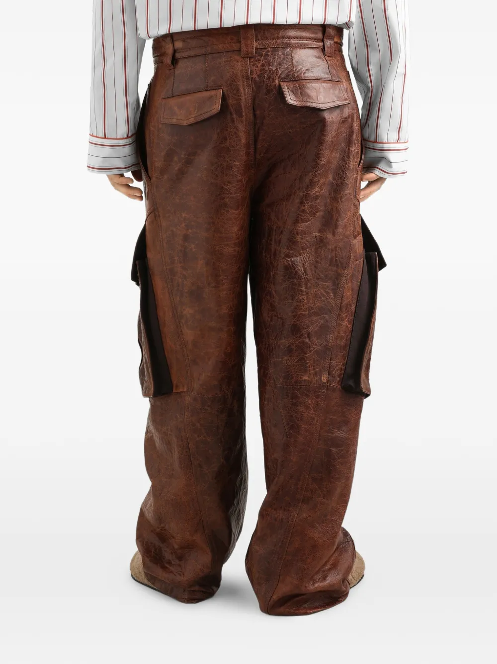 Dolce & Gabbana Lamsleren broek Bruin