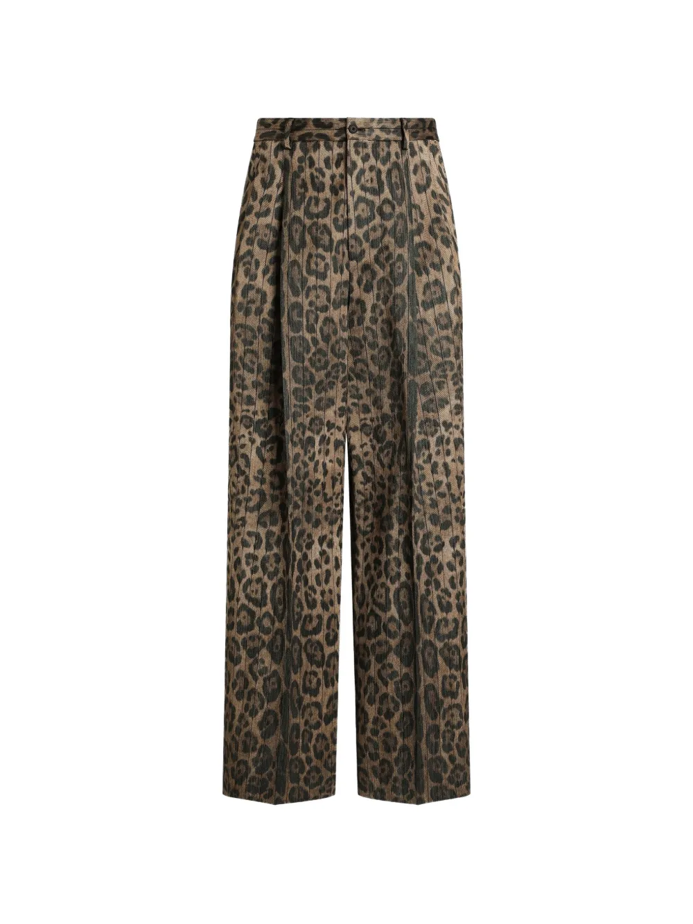 Dolce & Gabbana Hose mit Leoparden-Print - Braun