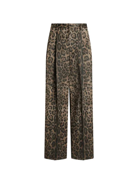 Dolce & Gabbana leopard-print trousers