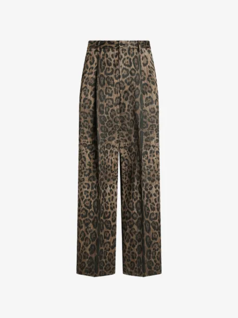 Dolce & Gabbana pantalones con estampado de leopardo