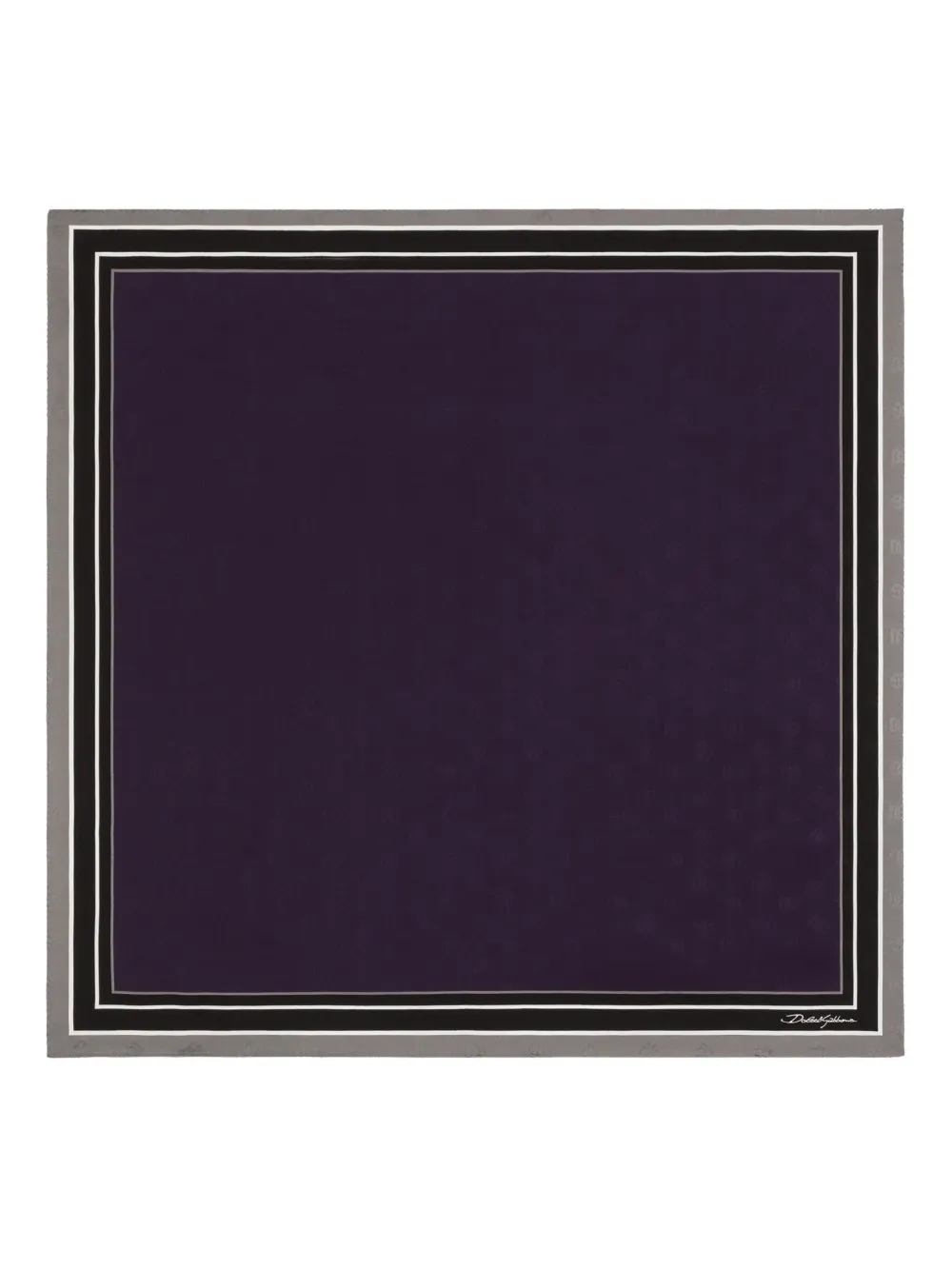Dolce & Gabbana bordered scarf | Purple | Image 1