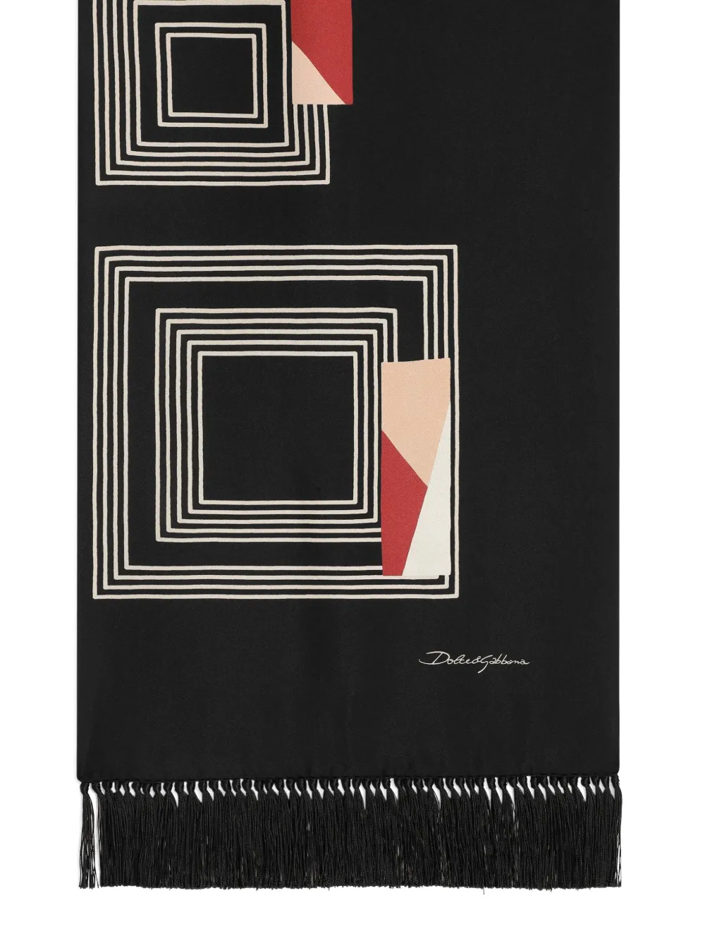 Dolce & Gabbana Mascada Cuadrada Con Flecos | Image 2