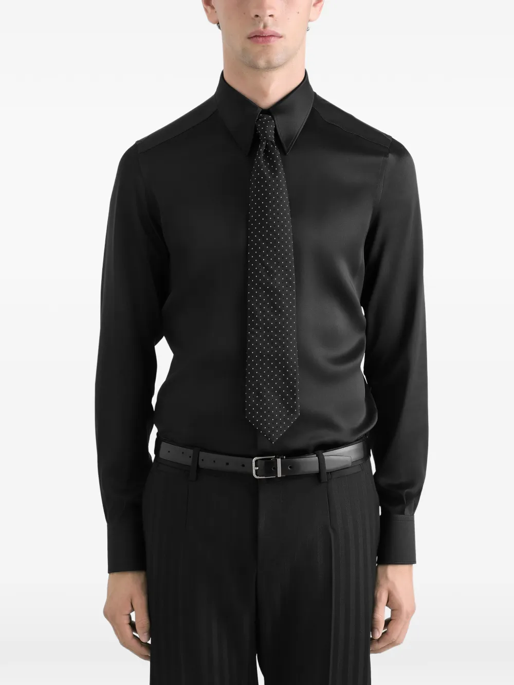 Dolce & Gabbana Stropdas met stippen Zwart