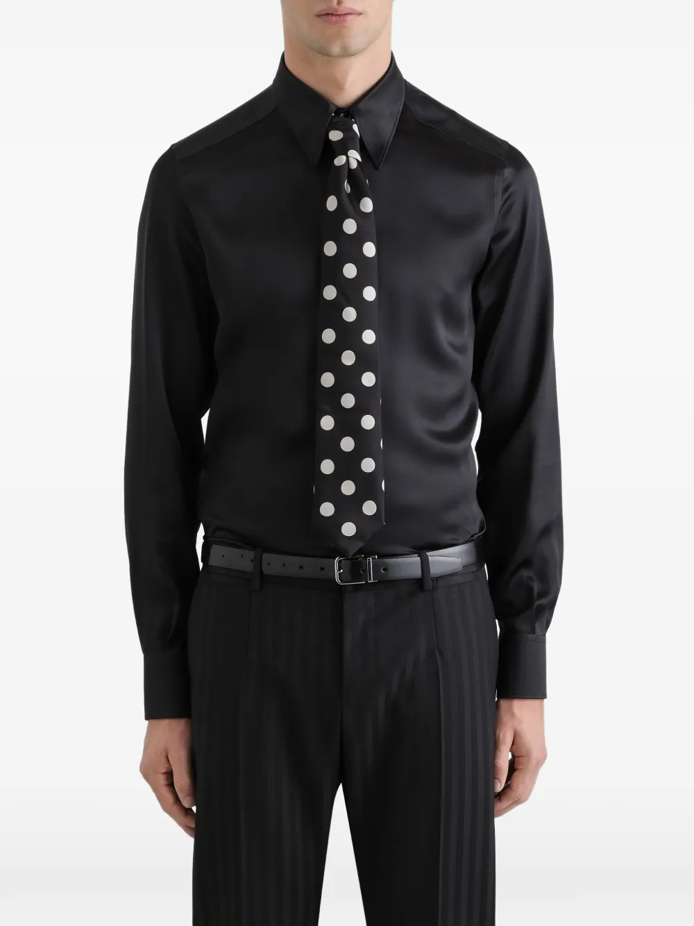 Dolce & Gabbana Stropdas met stippen Zwart