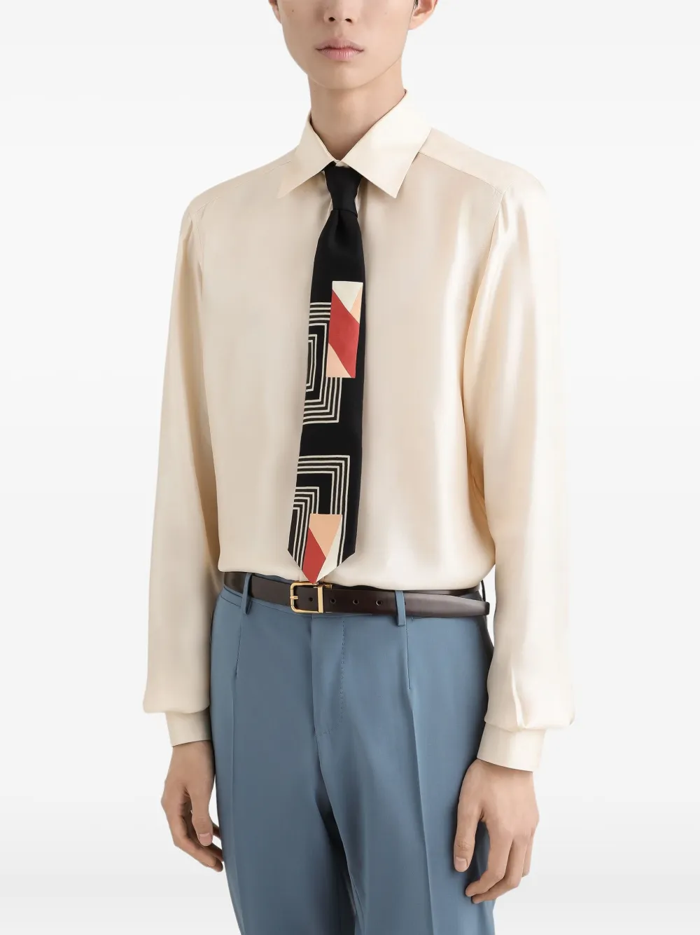 Dolce & Gabbana Stropdas met patroon Zwart