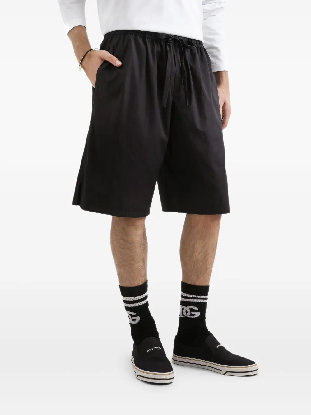 Dolce & Gabbana Shorts met trekkoord Zwart