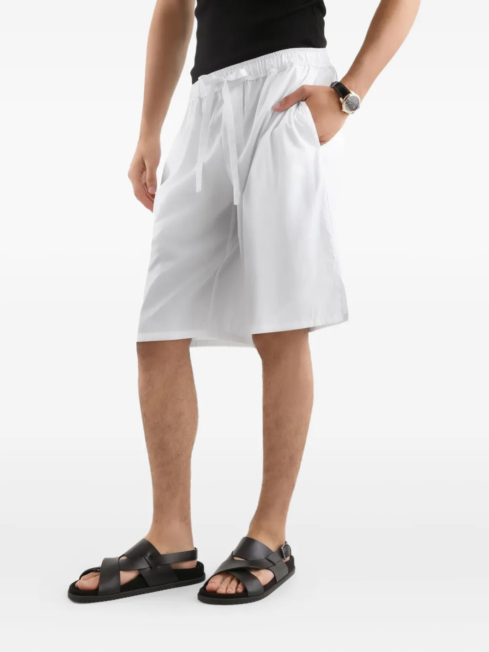 Dolce & Gabbana Shorts met logopatch Wit