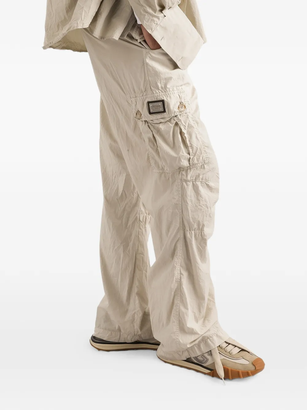 Dolce & Gabbana Popeline broek Beige