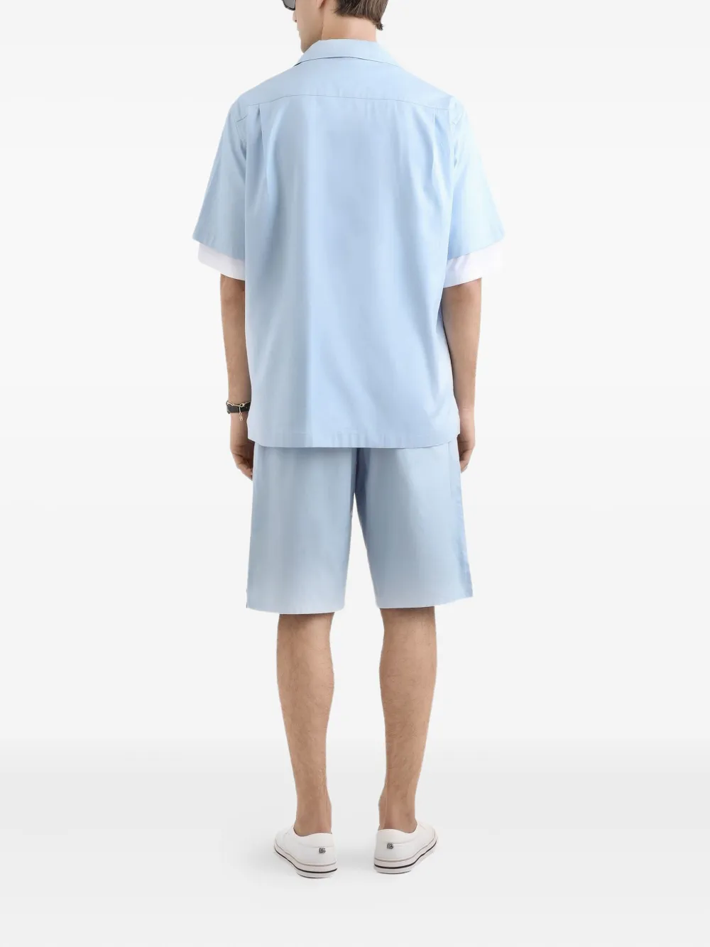 Dolce & Gabbana Shorts met logoprint Blauw