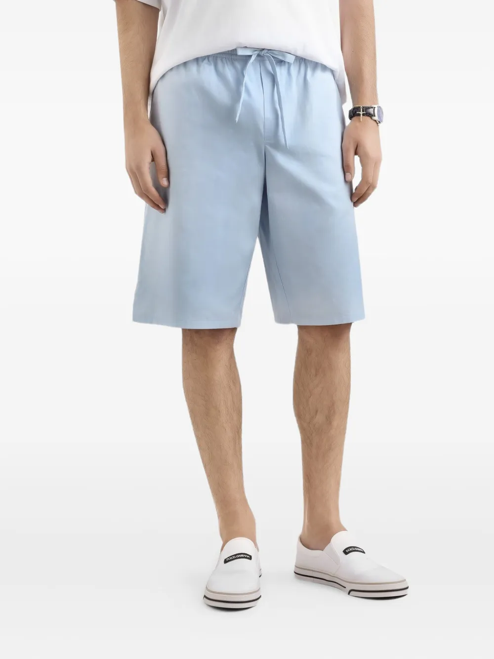 Dolce & Gabbana Shorts met logoprint Blauw