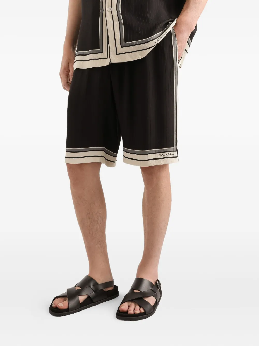 Dolce & Gabbana Shorts met trekkoord Zwart