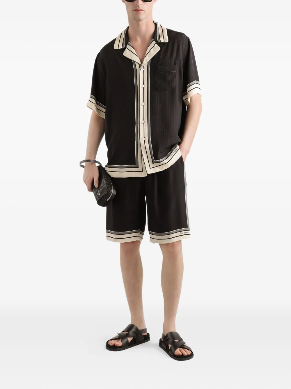 Dolce & Gabbana Shorts met trekkoord - Zwart