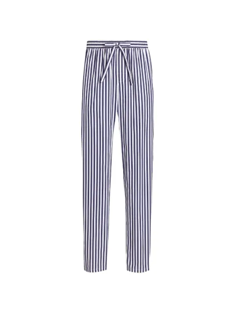 Dolce & Gabbana striped poplin vanity trousers with piping