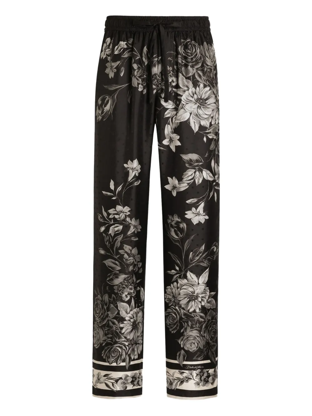 Dolce & Gabbana floral-print trousers | Black | Image 1