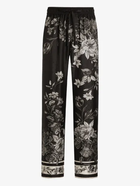 Dolce & Gabbana floral-print trousers