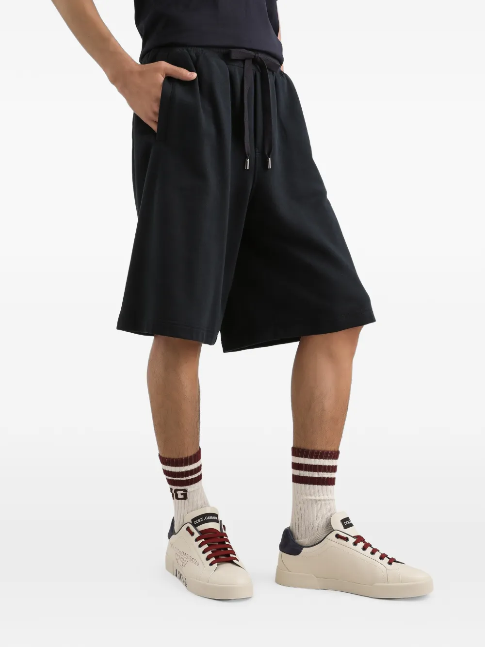logo-detail track shorts
