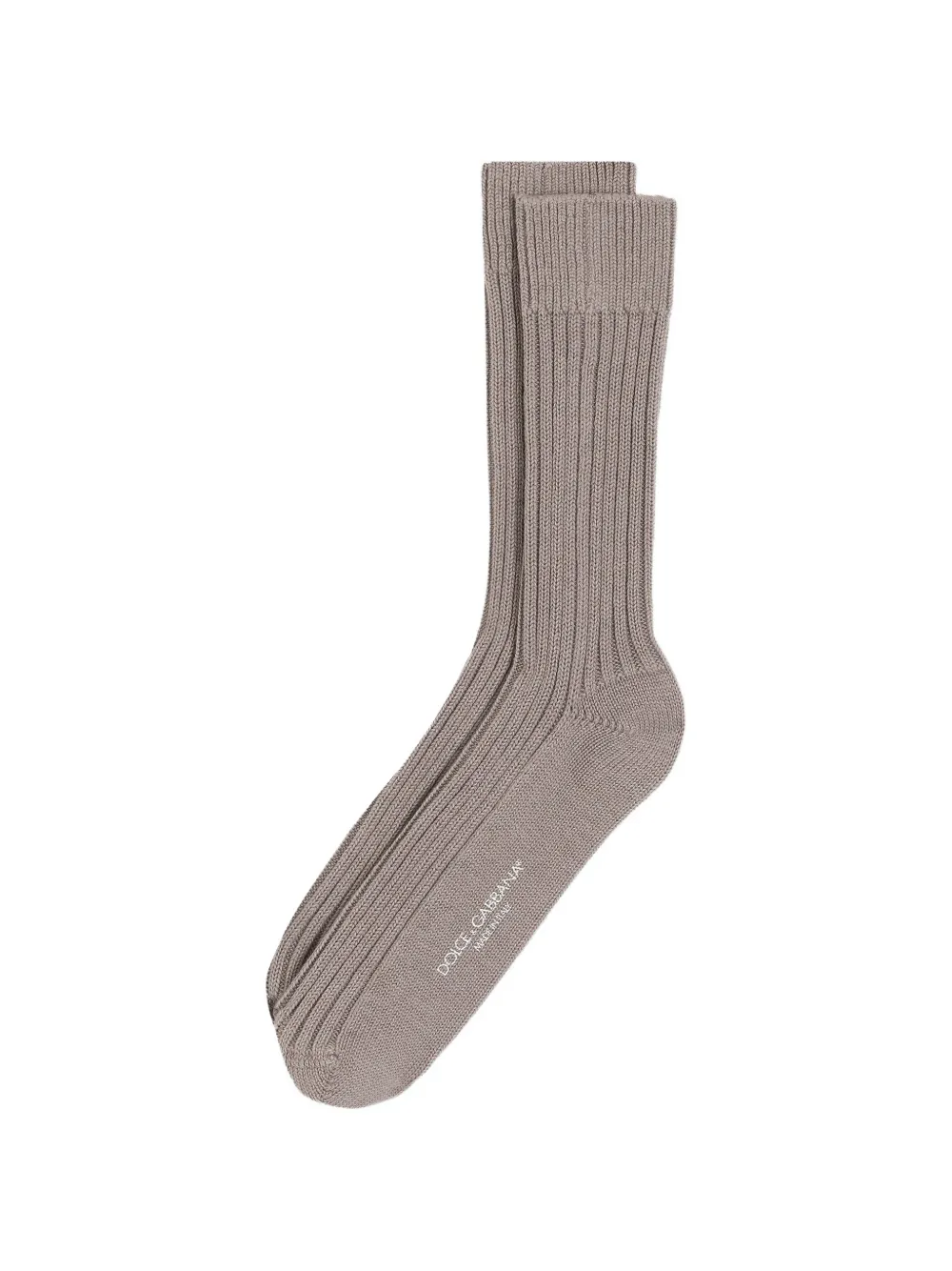 Dolce & Gabbana Socken aus Baumwolle und Wolle - Nude