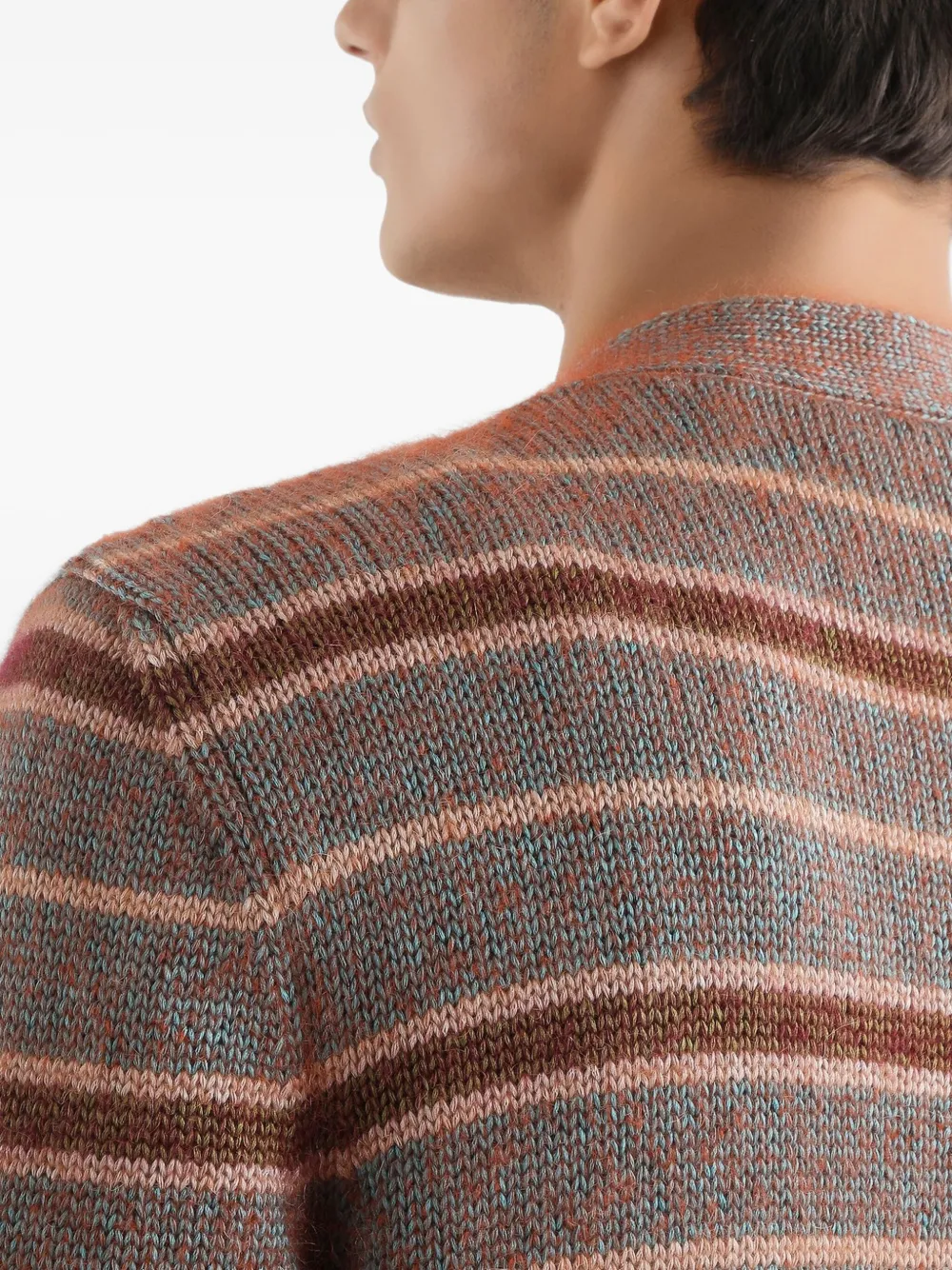 Dolce & Gabbana Gestreept vest met knoop Groen