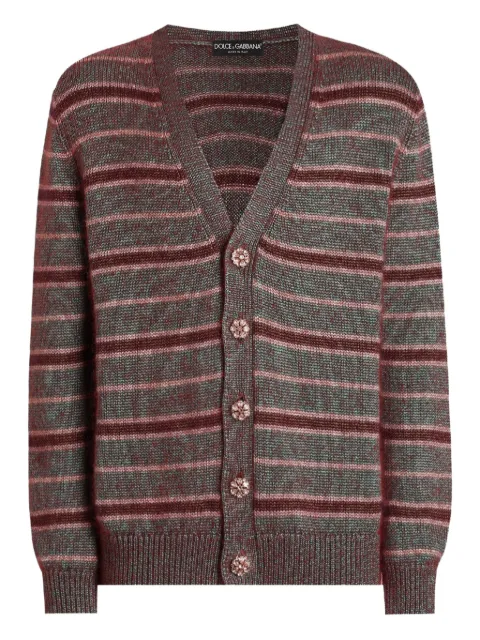 Dolce & Gabbana striped button cardigan