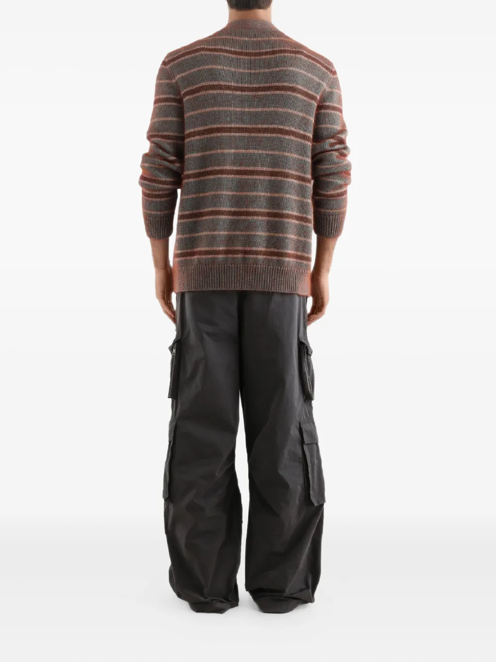 Dolce & Gabbana Gestreept vest met knoop Groen