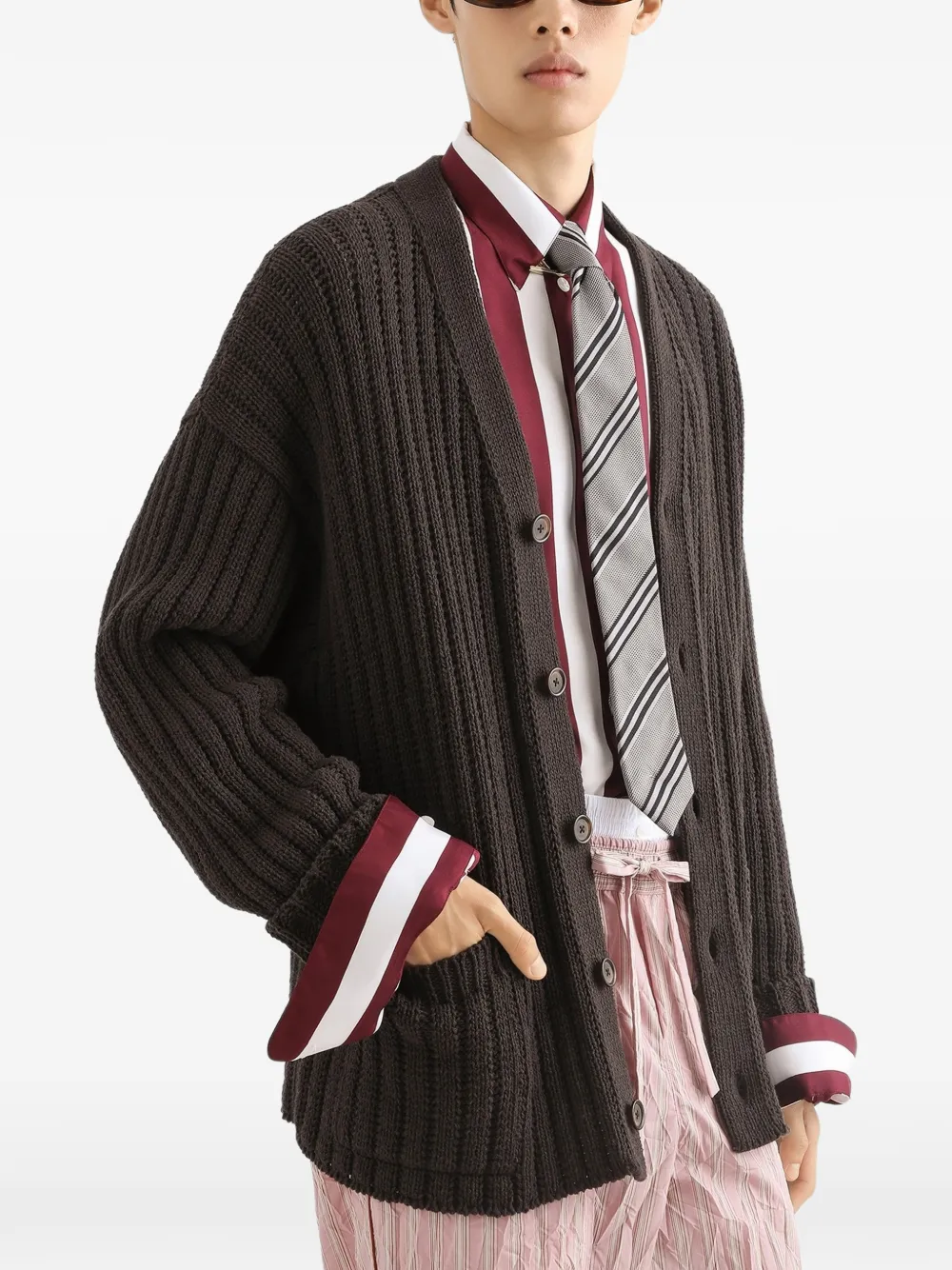Dolce & Gabbana Vest van katoenblend Bruin