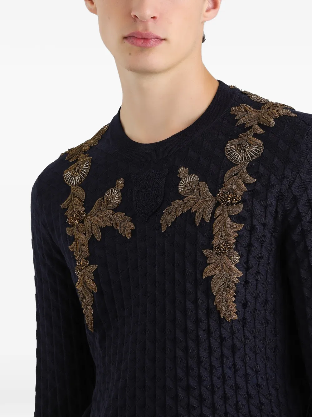 Dolce & Gabbana Trui met verfraaid detail Blauw