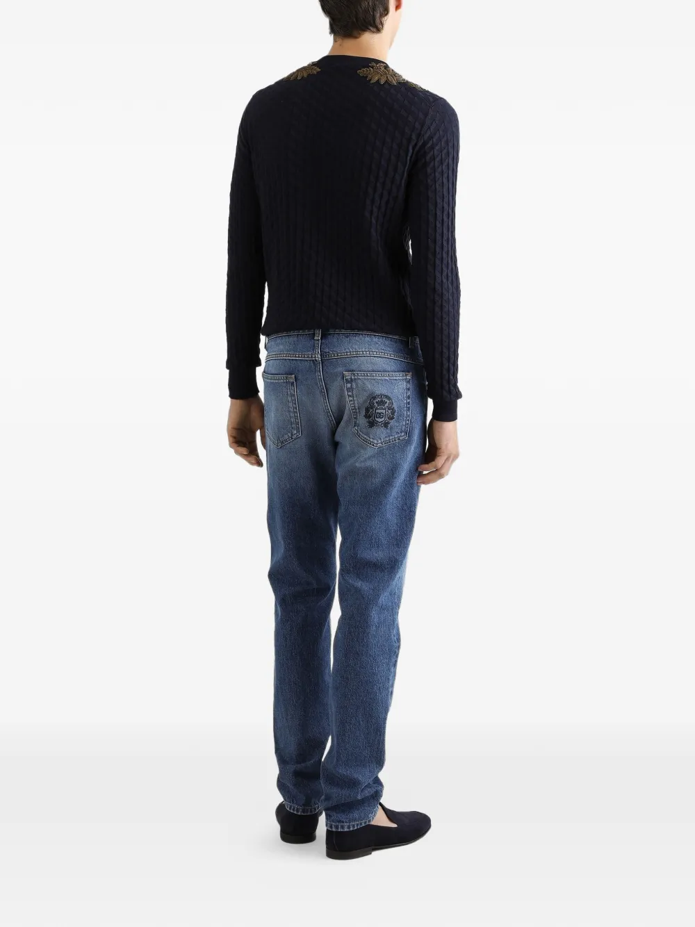 Dolce & Gabbana Trui met verfraaid detail Blauw