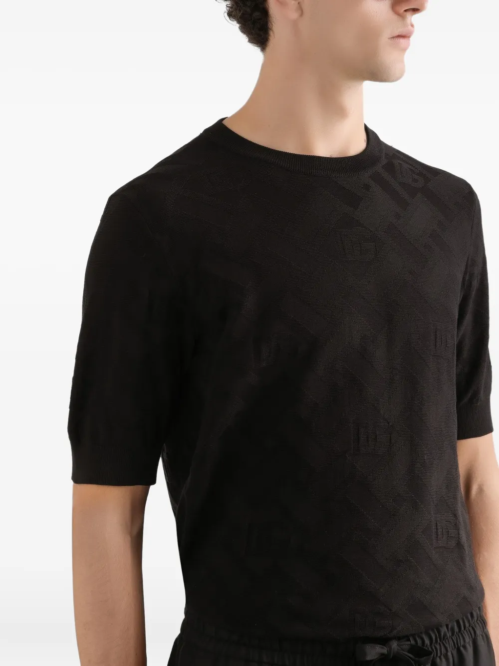 Dolce & Gabbana T-shirt met patroon Zwart