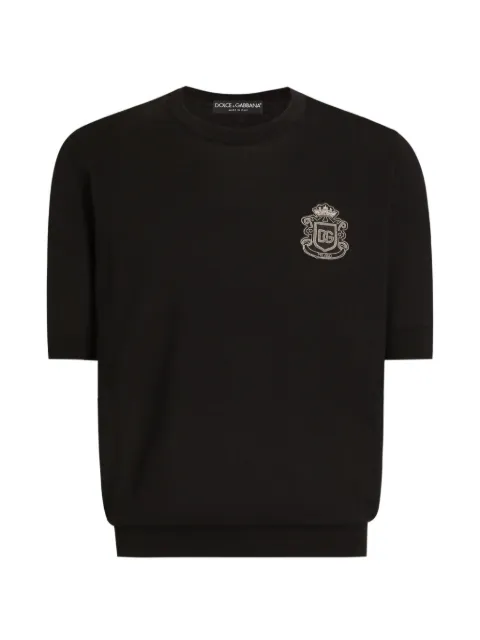 Dolce & Gabbana crest crew-neck T-shirt