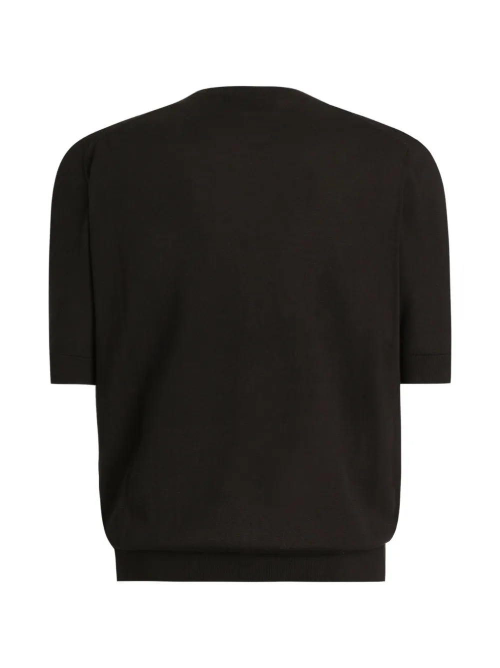 Dolce & Gabbana Crest T-shirt met ronde hals Zwart