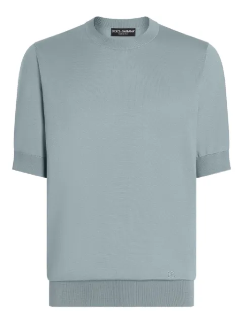 Dolce & Gabbana logo-embroidered T-shirt