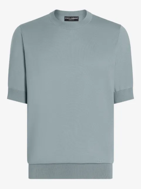 Dolce & Gabbana logo-embroidered T-shirt